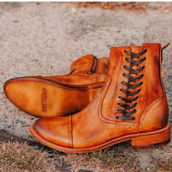 Freebird Brooks Men’s Boot in Cognac - Picture 2 of 6